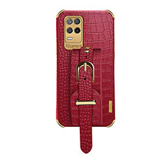 Custodia Lusso Pelle Cover XD3 per Realme 8 4G Rosso