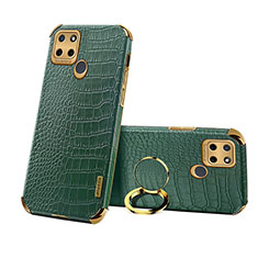 Custodia Lusso Pelle Cover XD3 per Realme C25Y India Verde