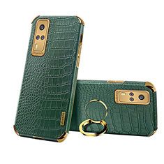Custodia Lusso Pelle Cover XD3 per Vivo Y53s NFC Verde