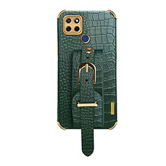 Custodia Lusso Pelle Cover XD4 per Realme V3 5G Verde