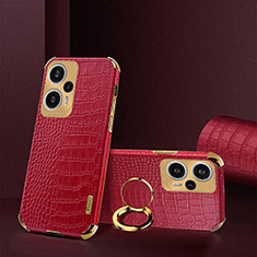 Custodia Lusso Pelle Cover XD4 per Xiaomi Redmi Note 12 Turbo 5G Rosso