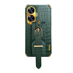 Custodia Lusso Pelle Cover XD5 per Realme C55 Verde