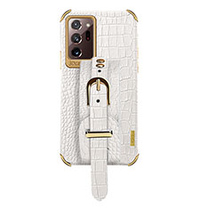 Custodia Lusso Pelle Cover XD5 per Samsung Galaxy Note 20 Ultra 5G Bianco