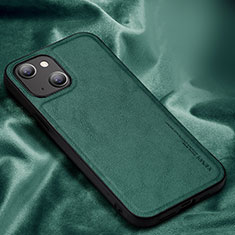 Custodia Lusso Pelle Cover XV1 per Apple iPhone 15 Plus Verde