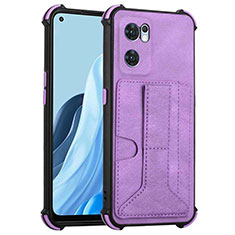 Custodia Lusso Pelle Cover Y01B per OnePlus Nord CE 2 5G Viola