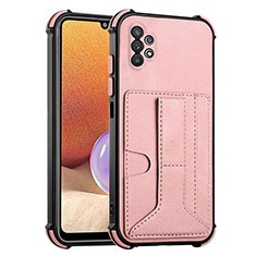 Custodia Lusso Pelle Cover Y01B per Samsung Galaxy A32 4G Oro Rosa