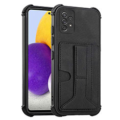 Custodia Lusso Pelle Cover Y01B per Samsung Galaxy A52 5G Nero