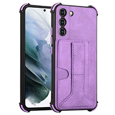 Custodia Lusso Pelle Cover Y01B per Samsung Galaxy S21 FE 5G Viola