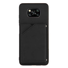 Custodia Lusso Pelle Cover Y01B per Xiaomi Poco X3 Pro Nero