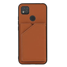 Custodia Lusso Pelle Cover Y01B per Xiaomi Redmi 9 Activ Marrone