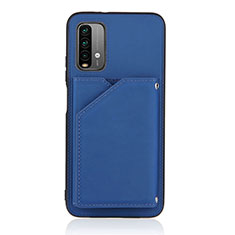 Custodia Lusso Pelle Cover Y01B per Xiaomi Redmi 9 Power Blu