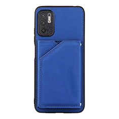 Custodia Lusso Pelle Cover Y01B per Xiaomi Redmi Note 11 SE 5G Blu