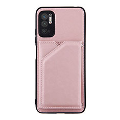 Custodia Lusso Pelle Cover Y01B per Xiaomi Redmi Note 11 SE 5G Oro Rosa