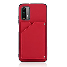 Custodia Lusso Pelle Cover Y01B per Xiaomi Redmi Note 9 4G Rosso