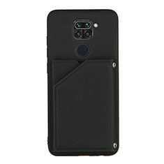 Custodia Lusso Pelle Cover Y01B per Xiaomi Redmi Note 9 Nero