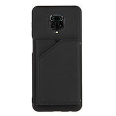 Custodia Lusso Pelle Cover Y01B per Xiaomi Redmi Note 9 Pro Max Nero