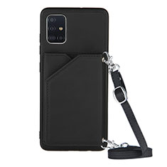 Custodia Lusso Pelle Cover Y02B per Samsung Galaxy A71 5G Nero