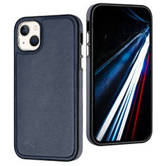 Custodia Lusso Pelle Cover Y03B per Apple iPhone 14 Blu