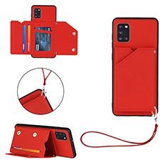 Custodia Lusso Pelle Cover Y03B per Samsung Galaxy A31 Rosso