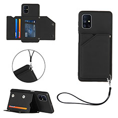 Custodia Lusso Pelle Cover Y03B per Samsung Galaxy M51 Nero