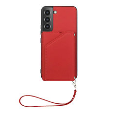 Custodia Lusso Pelle Cover Y03B per Samsung Galaxy S24 Plus 5G Rosso