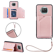 Custodia Lusso Pelle Cover Y03B per Xiaomi Mi 10i 5G Oro Rosa