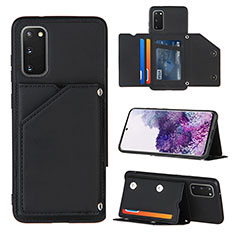 Custodia Lusso Pelle Cover Y04B per Samsung Galaxy S20 Nero