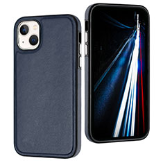 Custodia Lusso Pelle Cover Y07B per Apple iPhone 14 Blu