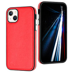 Custodia Lusso Pelle Cover Y07B per Apple iPhone 14 Rosso