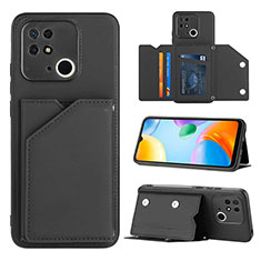 Custodia Lusso Pelle Cover YB1 per Xiaomi Redmi 10 Power Nero