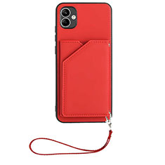 Custodia Lusso Pelle Cover YB2 per Samsung Galaxy A04 4G Rosso