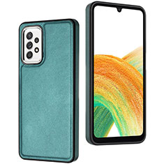 Custodia Lusso Pelle Cover YB2 per Samsung Galaxy A33 5G Verde