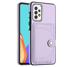 Custodia Lusso Pelle Cover YB2 per Samsung Galaxy A52 4G Viola