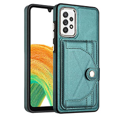 Custodia Lusso Pelle Cover YB2 per Samsung Galaxy A73 5G Verde