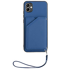 Custodia Lusso Pelle Cover YB2 per Samsung Galaxy M04 Blu