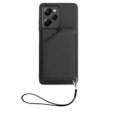 Custodia Lusso Pelle Cover YB2 per Xiaomi Poco X5 Pro 5G Nero