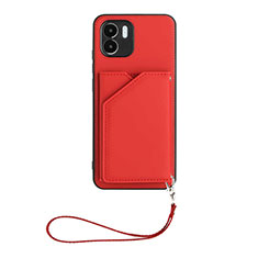 Custodia Lusso Pelle Cover YB2 per Xiaomi Redmi A2 Plus Rosso