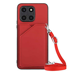 Custodia Lusso Pelle Cover YB3 per Huawei Honor X8b Rosso