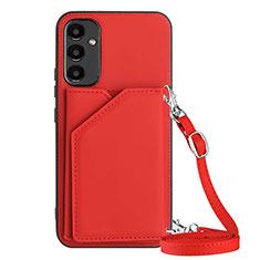 Custodia Lusso Pelle Cover YB3 per Samsung Galaxy A25 5G Rosso