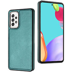 Custodia Lusso Pelle Cover YB3 per Samsung Galaxy A52 5G Verde