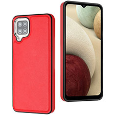 Custodia Lusso Pelle Cover YB3 per Samsung Galaxy F12 Rosso