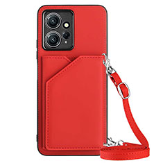 Custodia Lusso Pelle Cover YB3 per Xiaomi Redmi Note 12 4G Rosso