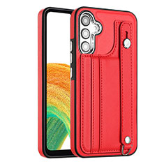 Custodia Lusso Pelle Cover YB4 per Samsung Galaxy A34 5G Rosso