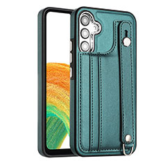 Custodia Lusso Pelle Cover YB4 per Samsung Galaxy A34 5G Verde