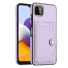 Custodia Lusso Pelle Cover YB5 per Samsung Galaxy A22s 5G Viola