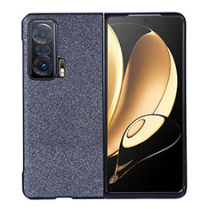 Custodia Lusso Pelle e Plastica Opaca Cover B03H per Huawei Honor Magic V 5G Blu