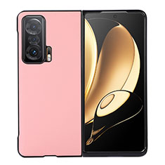 Custodia Lusso Pelle e Plastica Opaca Cover BH5 per Huawei Honor Magic V 5G Oro Rosa