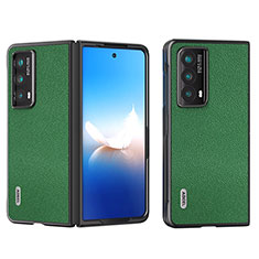 Custodia Lusso Pelle e Plastica Opaca Cover BH5 per Huawei Honor Magic Vs2 5G Verde