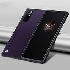 Custodia Lusso Pelle e Plastica Opaca Cover S09 per Xiaomi Mix Fold 5G Viola