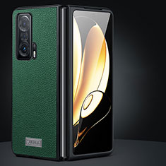 Custodia Lusso Pelle e Plastica Opaca Cover SD1 per Huawei Honor Magic V 5G Verde